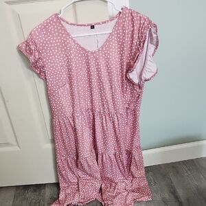 Pink Polka Dot Dress